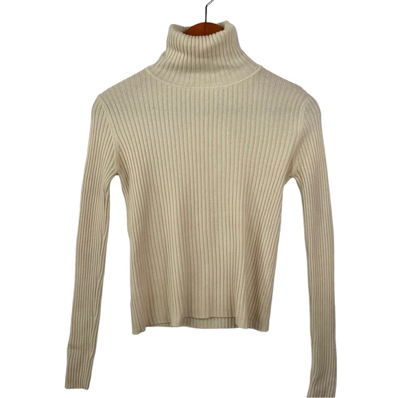 AUTUMN CASHMERE Ribbed Turtleneck